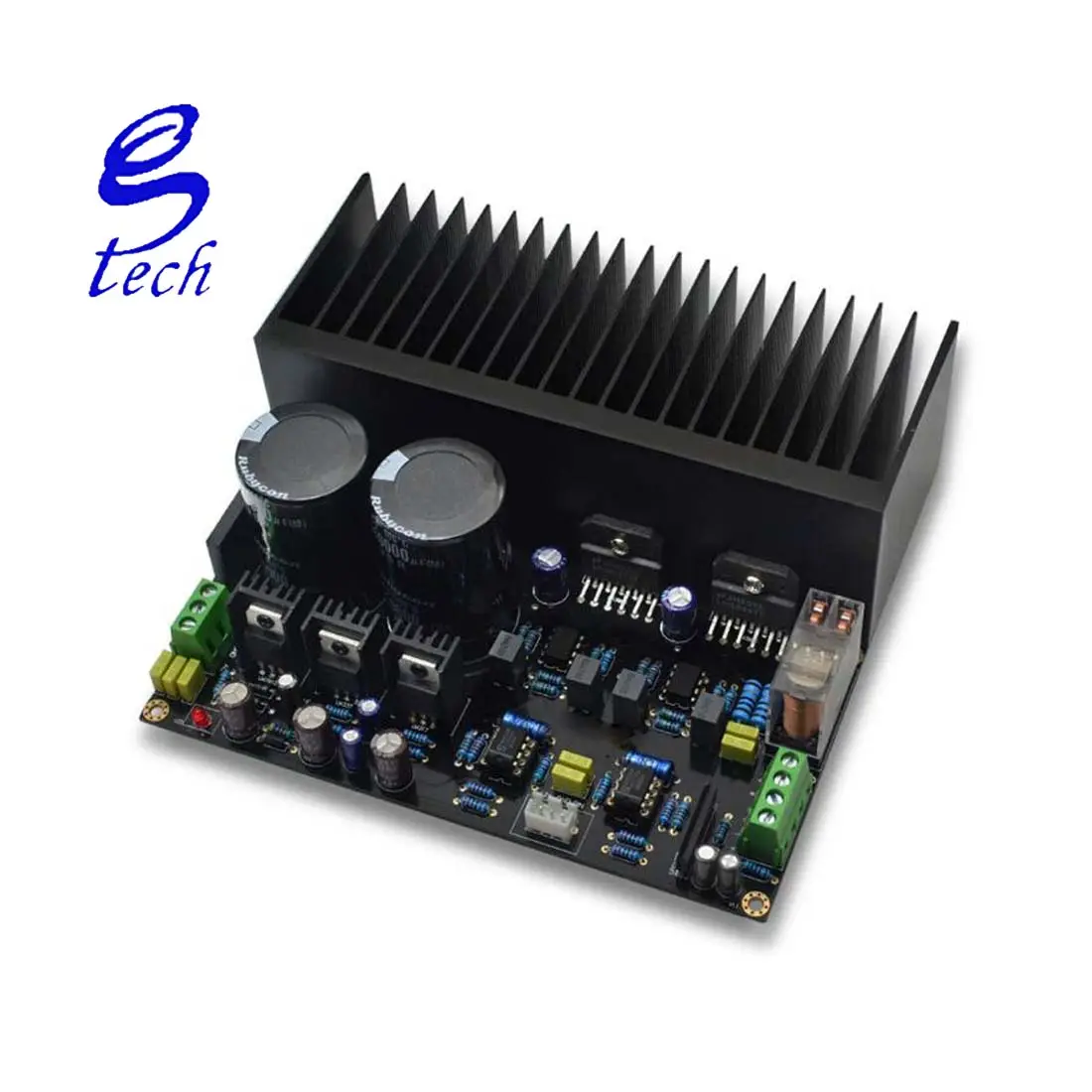 LM3886 Penguat Amplifier Audio Stereo, Papan Penguat Daya Tinggi OP07 DC 5534 OP Amp PCB DIY LM3886