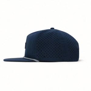 Gorra de Béisbol Deportiva de Alta Calidad, 5 Paneles, Algodón, Logotipo en Relieve, Impermeable, Bordado 3D, Perforada, con Cuerda, Unisex, para Adultos - Product Image 2