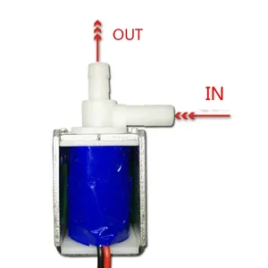 Mikro Mini elektrikli Solenoid vana N/C akış hızı 7L/Min normalde kapalı su hava valfi maksimum basınç 450 Mmhg özel özel - Product Image 5