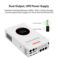 DEMUDA 8KW US Güneş Enerjisi Hibrit İnvertör Düşük Frekanslı Saf Sinüs Dalgası 120v 240v 10kw 48v Ayrık Tek Fazlı İnvertör Güneş Enerjisi Sistemi için