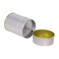 Boîte en fer blanc noir, blanc et argent pour matcha, 30g 40g, conteneur hermétique pour lait, café et poudre - Vente en gros