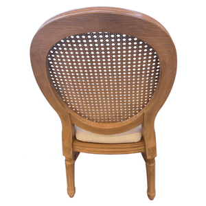 Chaise de mariage ovale <span class=keywords><strong>Louis</strong></span> <span class=keywords><strong>XV</strong></span> en résine antique avec assise rembourrée en tissu pour événements - Vente en gros - Product Image 5