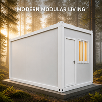 Maison préfabriquée contemporaine en verre, conteneur modulaire, mini-maison préfabriquée, studio de jardin, cabane portable, type Apple Cabin