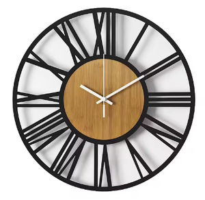 Orologio da Parete Moderno Creativo in Ferro per Soggiorno, Stile Vintage, Display 3D con Lancette, Lusso Leggero, Doppio Strato, Monofacciale - Product Image 1