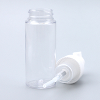 Flacon pompe cylindrique vide 30ml 50ml 60ml 2oz noir et blanc pour voyage, distributeur de savon liquide, nettoyant visage, shampoing, cils