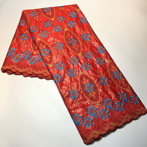 Tissu de dentelle africaine Sinya, dentelle de mariage nigériane, broderie <span class=keywords><strong>Bazin</strong></span>, dentelle <span class=keywords><strong>Bazin</strong></span> <span class=keywords><strong>Riche</strong></span> pour <span class=keywords><strong>robe</strong></span>, 5 yards, collection <span class=keywords><strong>2022</strong></span> - Product Image 4