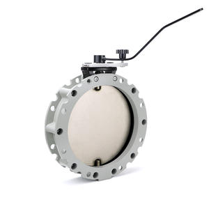 Dongqi Stainless Steel Manual <b>Dust</b> <b>Powder</b> Butterfly Valve Single Double Flange Series for Cement Mixing Plant Turbine Handle - Product Image 1