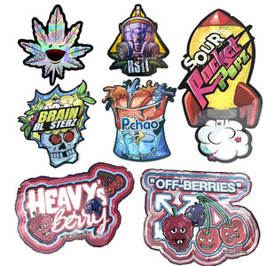 Bolsas Mylar Troqueladas Personalizadas de 3.5g con Forma Especial, Cierre a Prueba de Niños, Holográficas y Acabado UV Localizado - Product Image 3