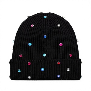 Gorro de Punto Acanalado Y2K Brillante de Moda 2026 con Bordado 3D, Transpirable e Impermeable, Gorros de Invierno de Lujo con Logotipo de Marca Personalizado, Unisex - Product Image 1