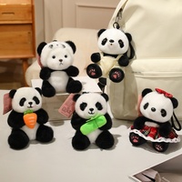 Pendentif de sac à dos et porte-clés en peluche Panda Fruit en coton PP, format poche, transfrontalier, cadeau d'anniversaire pour enfants