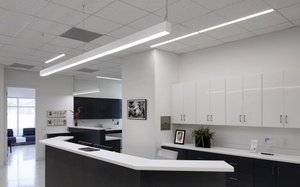 Lustres linéaires Hlinear série Straight Line, longueur 1500 mm, luminaire LED linéaire, suspension lumineuse, éclairage suspendu blanc - Product Image 5