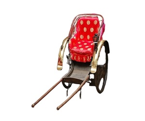 Chariot passager traditionnel chinois à 2 roues Rickshaw dessiné par Human <span class=keywords><strong>Power</strong></span> Ponyies Cart <span class=keywords><strong>Horse</strong></span> Product - Product Image 1