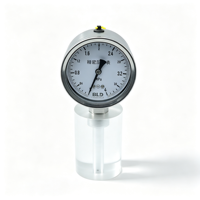 YBH-100.A0 Pressure Gauge 304 Stainless Steel Shell 0.4 Accuracy Class ±0.1-60MPa Precision Pressure Measuring Instrument