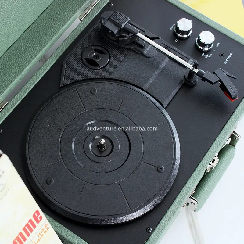 Penjualan Laris Phonograph Speaker Stereo Vinil dengan Tape Kaset Vinil Meja Putar Pemutar Rekaman Peralatan Audio & Video Lainnya