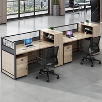 BGZ-207X Bureaux de personnel Postes de travail pour employés Cubicles de bureau modernes et élégants avec cloisons Chaise de bureau financière