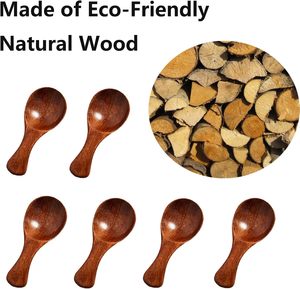 Cuchara de Café Desechable de Madera Moderna y Personalizada, Mango Corto, Ecológica, Acabado Espejo, para Fiestas - Product Image 3