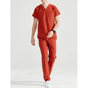 Ensembles de Blouses d'Infirmière Extensibles et Respirants Personnalisés en Tissu Sergé de Coton Mélangé, Uniformes Hospitaliers Unisexe Tissés – Vente en Gros - Product Image 5