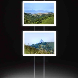 A4 Magnetic LED <b>Light</b> Box with Adjustable RGB Eco-Friendly Acrylic & Aluminum Wall Mounting for Restaurant Menus <b>Window</b> Displays - Product Image 3
