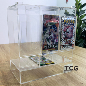Distributore a <span class=keywords><strong>3</strong></span> Slot per <span class=keywords><strong>Pokemon</strong></span> di Alta Qualità in Acrilico, Impilabile, Direttamente dalla Fabbrica TCG - Product Image 5