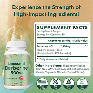 Berbérine Liposomale OEM/ODM 1500mg en Gros - <span class=keywords><strong>Capsules</strong></span> Ultra Puissantes pour la Santé Métabolique - Formulation Personnalisée Aliment Santé - Product Image 4