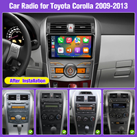 Radio para Auto de 9 Pulgadas con Android Carplay y Android Auto, GPS, Compatible con Cámara AHD para Toyota Corolla 2009-2013, Venta al Por Mayor de Fábrica