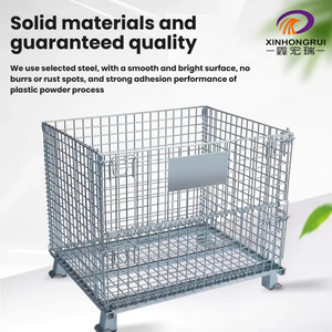 OEM &amp; ODM <strong>Wire</strong> <strong>Mesh</strong> <strong>Containers</strong> with Wheels Storage <strong>Mesh</strong> <strong>Container</strong> <strong>Wire</strong> <strong>Mesh</strong> Cage Pallet for Cargo &amp; Storage Equipment - Product Image 3