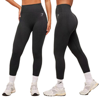XINYANGYI - Ensemble de vêtements de sport côtelés 2 pièces pour femmes - Haut court et leggings unis pour la salle de sport, le yoga et la remise en forme