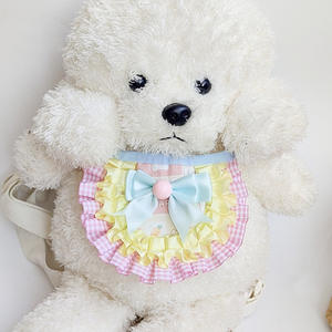 Accesorios Dulces para Perros y Gatos: Pañuelo de Poliéster con Lazo de Encaje Colorido, Diseño de Dibujos Animados, Hecho a Mano - Product Image 3