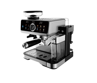 Máquina de Espresso OEM del Fabricante con Molinillo, 20 Bares, 1350W, Filtro Portafiltro de 52mm, Cafetera con 22 Ajustes de Molienda, Tanque de 2.0L
