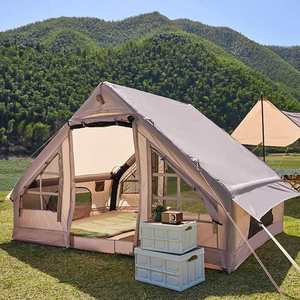 Economical <strong>3</strong>/4 Person Portable Air <strong>Tent</strong> Oversized Waterproof Outdoor <strong>Tent</strong> with Two <strong>Bedrooms</strong> for <strong>3</strong> Persons - Product Image 1