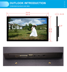 32 inch Full Hd 1080 p Độ Nét Cao Lcd Mp3 Mp4 Video Kỹ Thuật Số Biển Phương Tiện Truyền Thông Máy Nghe Nhạc - Product Image 6