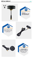 Gain élevé 698-2700Mhz omnidirectionnel étanche extérieur vis montage rondelle cellulaire Wifi 2.4GHz GSM GPS 3G 4G LTE 5G antenne