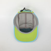 Casquette de sport 5 panneaux multicolore de haute qualité pour cyclisme et course à pied, en polyester imperméable, unisexe pour adultes, casquette de camping 5 panneaux
