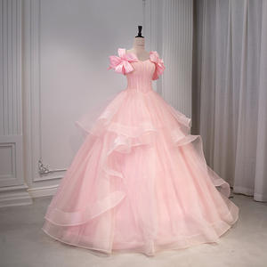 Abito da <span class=keywords><strong>sposa</strong></span> europeo americano 2025 transfrontaliero abito da <span class=keywords><strong>sposa</strong></span> per spose taglie forti per la Performance dei sogni di Amazon abito gonfio colorato - Product Image 3