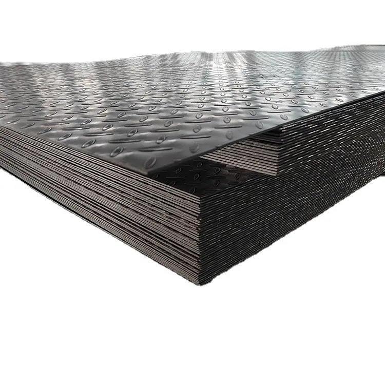 Plaque de fer à carreaux en acier diamant en acier au carbone pour plancher