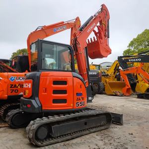Mini-excavatrice japonaise de 5,5 tonnes avec moteur, pompe hydraulique PLC, boîte de vitesses, moteur, Hitachi ZX55USR d'occasion à vendre, ZX55, qualité parfaite - Product Image 4