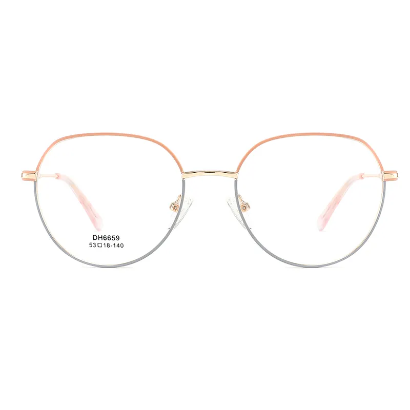 Metal Frame Women's glasses Student optical Youth frame round glasses optical glasses frames beautiful Metal Eyeglass