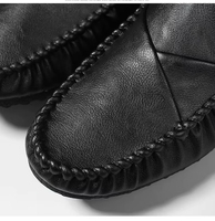 Mocassins pour hommes, demi-chaussons souples sans talon, à enfiler, confortables, décontractés, pour la conduite