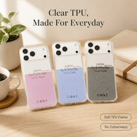 Coque de protection souple transparente 2-en-1 en TPU pour iPhone 17 Pro, avec motif imprimé bicolore, vente en gros