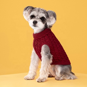 Pull pour chien <span class=keywords><strong>teckel</strong></span> moderne de luxe personnalisé, de haute qualité, en fibres acryliques de couleur unie, torsadé, tricoté, pour l'extérieur, pour garder au chaud, design - Product Image 4