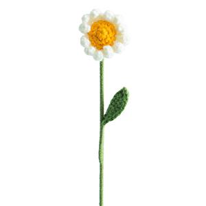 Flores de hilo tejido, ramo pequeño de margaritas, flores eternas de manzanilla, regalos festivos, flores eternas creativas - Product Image 6