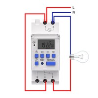 Minuteur numérique programmable hebdomadaire monophasé TOMZN 1NO 1NC sur rail DIN, relais temporisé AC 220V 230V 12V 24V 48V 16A