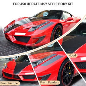 ชุดแต่งรอบคัน MSY Design สำหรับ <span class=keywords><strong>Ferrari</strong></span> <span class=keywords><strong>458</strong></span> Italia <span class=keywords><strong>Spider</strong></span> อัพเกรดชุดแอโรไดนามิก กันชนหน้า-หลัง บังโคลน สเกิร์ตข้าง สปอยเลอร์ปีกหลัง - Product Image 6