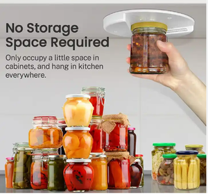 Abrelatas de Botellas Personalizado para Frascos de Hojalata, Abrelatas de Plástico Ecológico Blanco para Debajo del Gabinete, Herramientas de Apertura Manual Rápida - Product Image 2