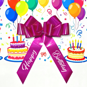 Fiocco Gigante Rosa da 30 Pollici per Auto, Regalo di Compleanno, Decorazione per Matrimoni, Feste di Compleanno, Natale e Anniversari - Product Image 5