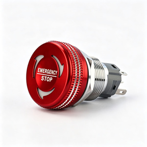 IP65 Metal Latching Emergency Stop Push Button For Heat Pump Control Panel <b>Station</b> - Product Image 1