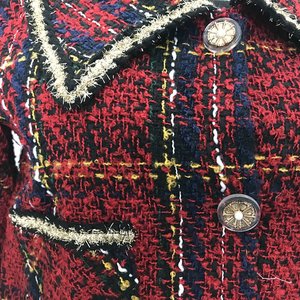 Cappotti da <span class=keywords><strong>donna</strong></span> a caldo Plaid doppiopetto con colletto Slim-fit <span class=keywords><strong>blazer</strong></span> personalizzato <span class=keywords><strong>blazer</strong></span> <span class=keywords><strong>Tweed</strong></span> <span class=keywords><strong>blazer</strong></span> da <span class=keywords><strong>donna</strong></span> - Product Image 4