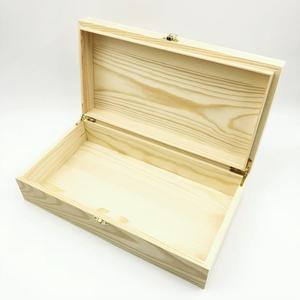 <span class=keywords><strong>Scatola</strong></span> di <span class=keywords><strong>legno</strong></span> del tesoro del ricordo del regalo del <span class=keywords><strong>tè</strong></span> incernierato incompiuto con Logo personalizzato con serratura - Product Image 4