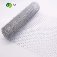 Grillage hexagonal en fil de fer galvanisé avec pliage pour enclos animaux et marquage de limites