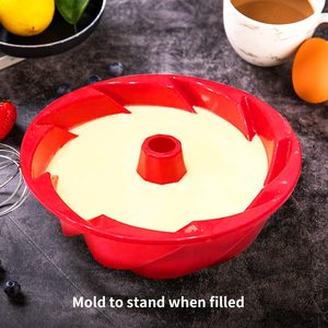 Vente chaude Amzaon Silicone De Qualité Alimentaire Cannelé Livre Jello <span class=keywords><strong>Moules</strong></span> De Cuisson Antiadhésif Tube Rond Moule À Gâteau Moule pour Jello Gâteau Outils - Product Image 3